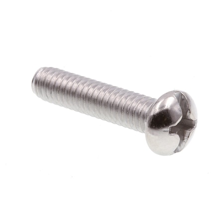 Prime-Line #12-24 x 1 in Slotted Round Machine Screw, Plain 316 Stainless Steel, 25 PK 9005013